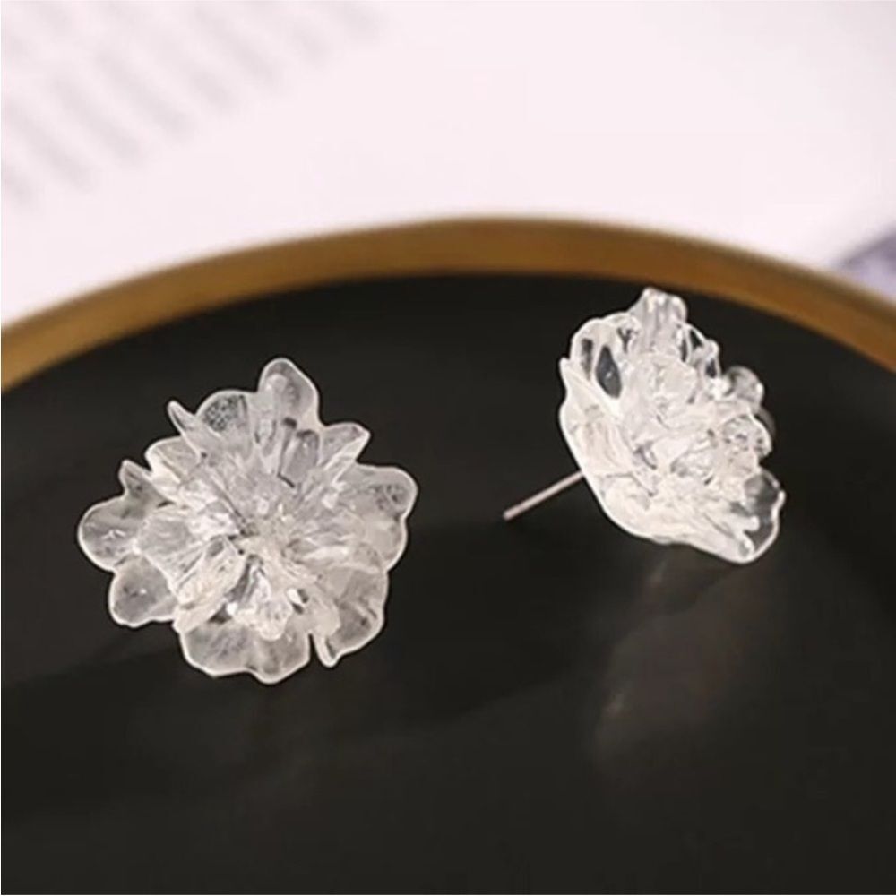 Light clear orange Stud Earrings